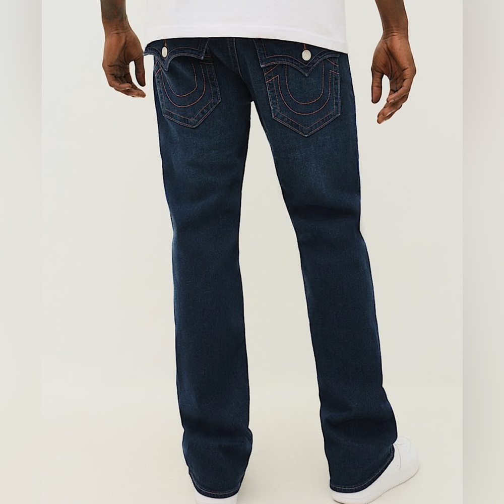 NWT True Religion sz36x33.5 Billy Relaxed Bootcut Fit in Dark Hibernation Wash - Picture 3 of 9